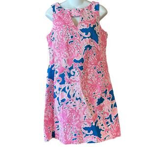 Just…Taylor Women’s Size 10 Pink and Blue Floral Sleeveless Dress